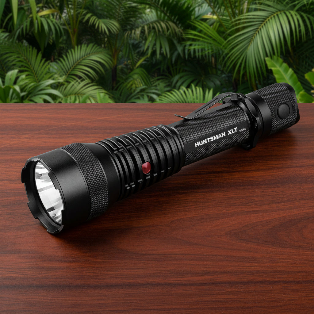 best rechargeable hunting flashlight Huntsman XLT- 1,250 Lumen Long Throw Spot Light