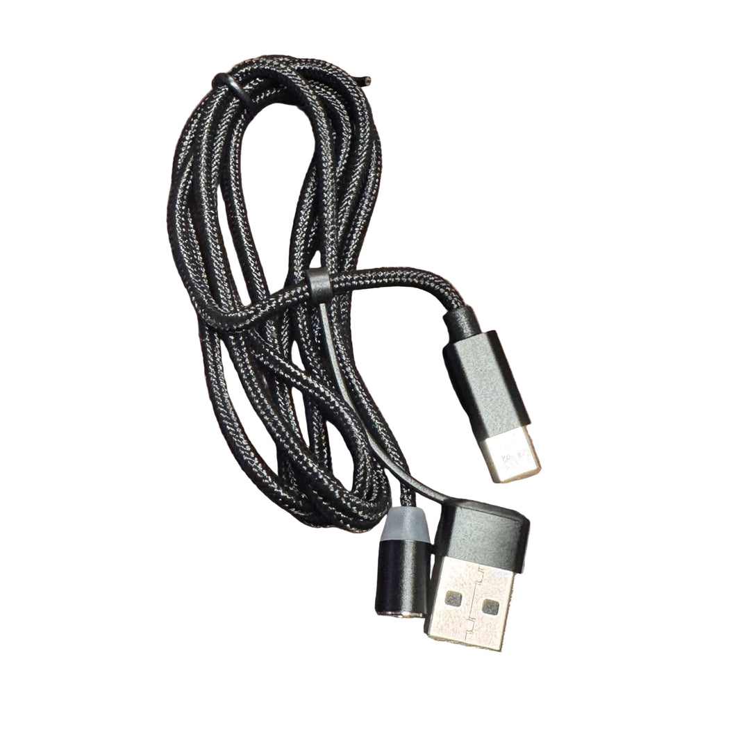 Magnetic Charging Cable w/ Both USB-A and USC-C Connectors