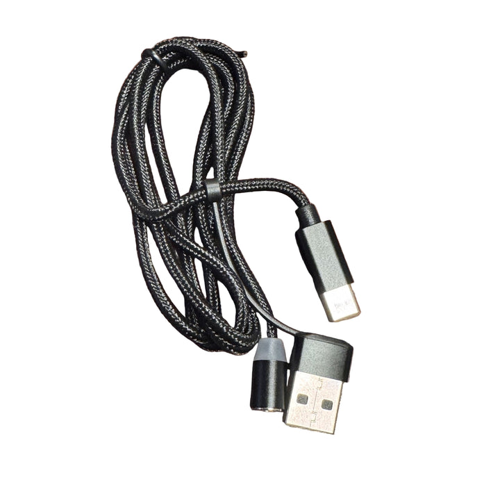 Magnetic Charging Cable w/ Both USB-A and USC-C Connectors