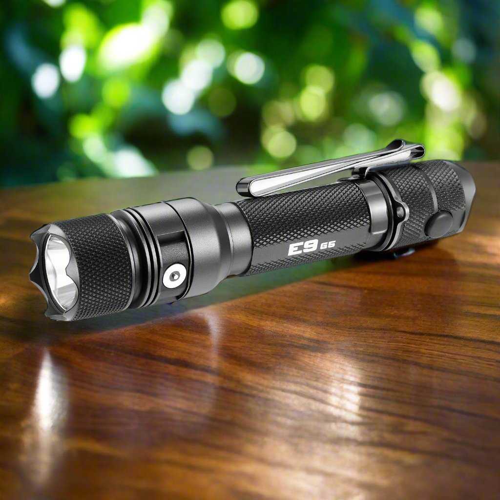 best 3000mah rechargeable flashlight E9 GEN5 Long Throw- Flashlight