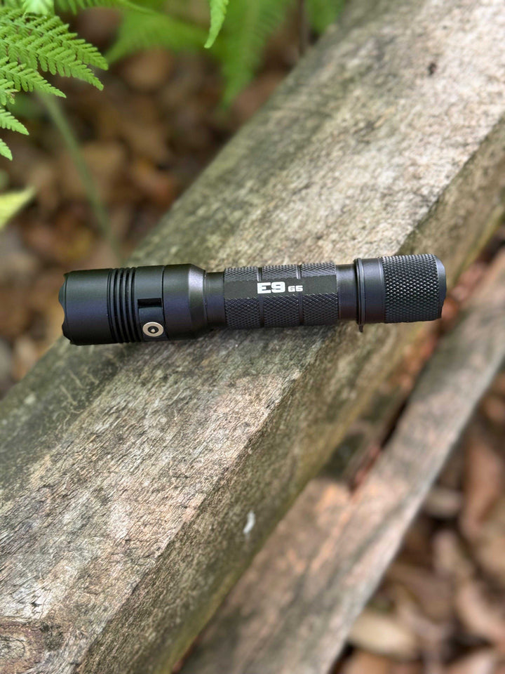 E9 GEN5 Long Throw- 3,000 Lumen Tactical EDC Flashlight - Powertac