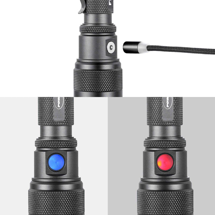 FlexBeam- 1200 Lumen Adjustable Beam Rechargeable Flashlight-Pre-Order Now! Expected In Stock Oct 1st -New Release Limited Quanities - Powertac
