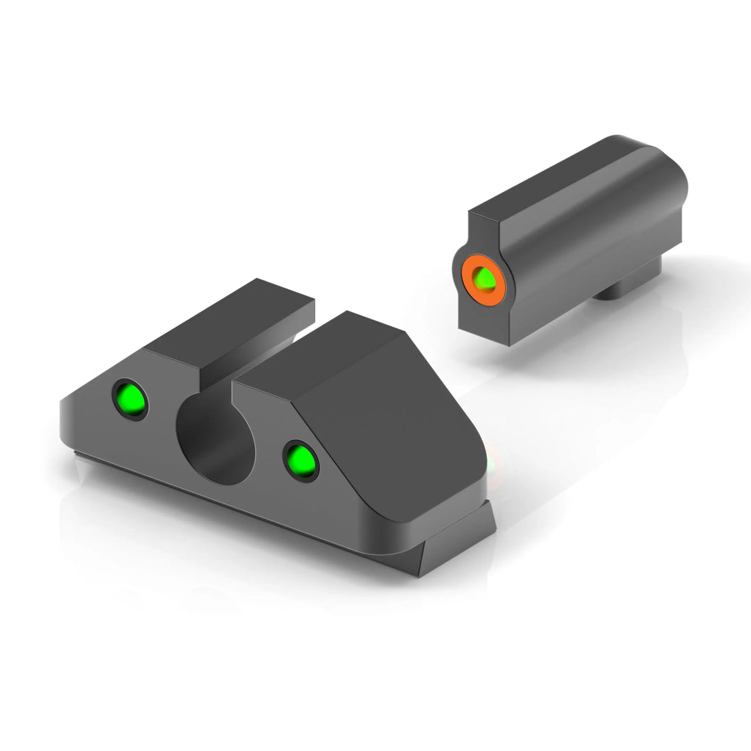 Tritium Night Sights compatible with: Glock, Walther PDP, Ruger RXM and others- Orange