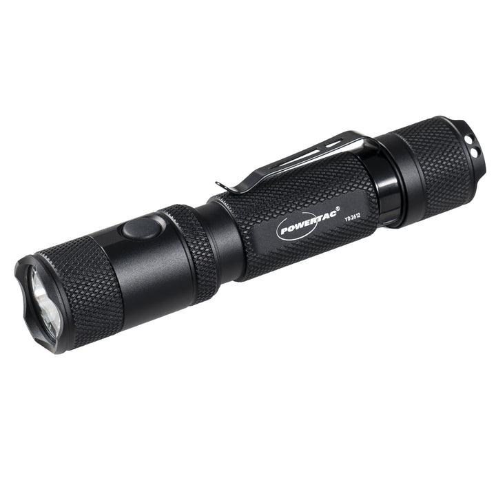 Powertac M5 Gen3 Tactical EDC Flashlight | 2030LM Super Bright | Auto-Magnetic Charge | IPX8 Waterproof &amp; 2M Drop Resistant | 1-Inch Picatinny Mount Compatible