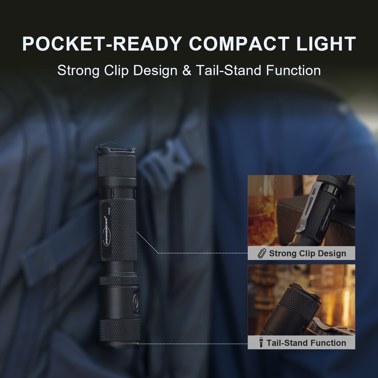 ライト+ランタン PowerTac M5 GEN3 M5 Gen3 EDC Flashlight - 2030 Lumens High Power Tactical | Powertac