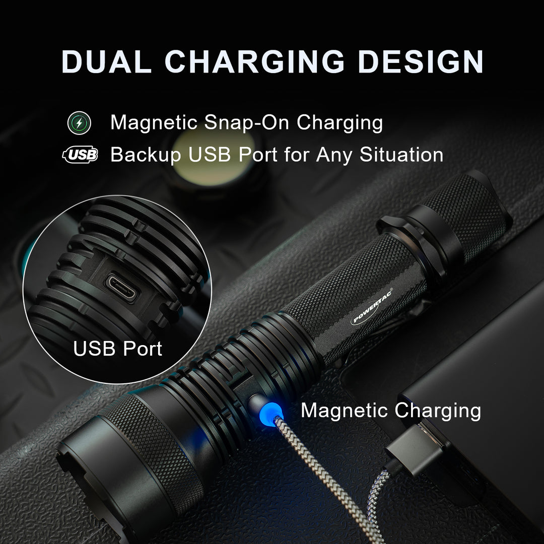 best rechargeable hunting flashlight Huntsman XLT- 1,250 Lumen Long Throw Spot Light