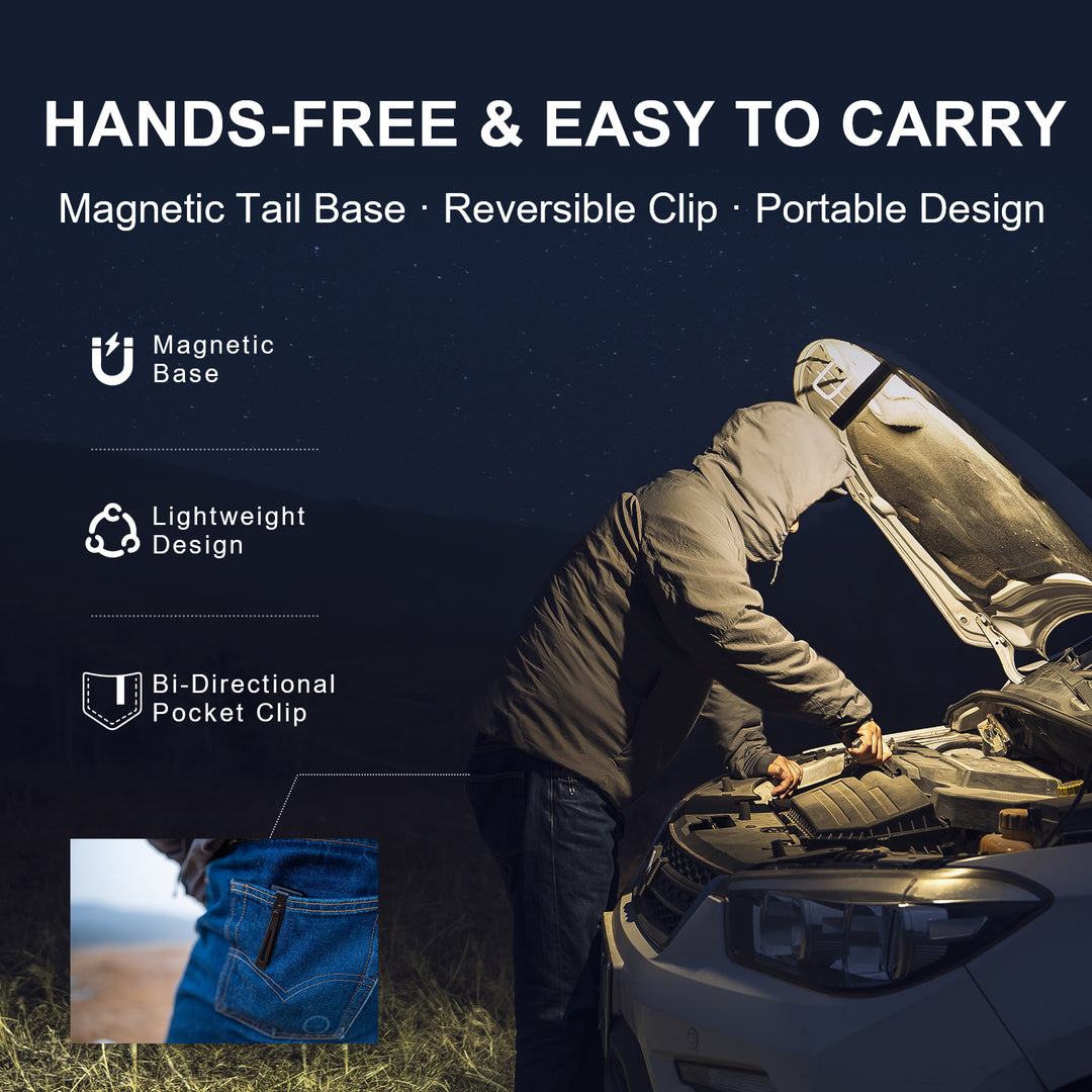 POWERTAC QUAD 2000 Lumen Flashlight | 4-in-1 Flat Design | USB-C Rechargeable | Green Laser + UV + Warm Side Light | Brightest Multi-Beam Tactical Light