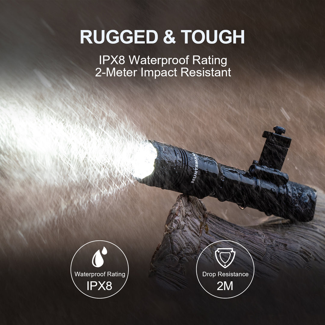 400 Lumen Tactical WML Light For 20mm Picatinny Rail – White LED Flashlight Hunting
