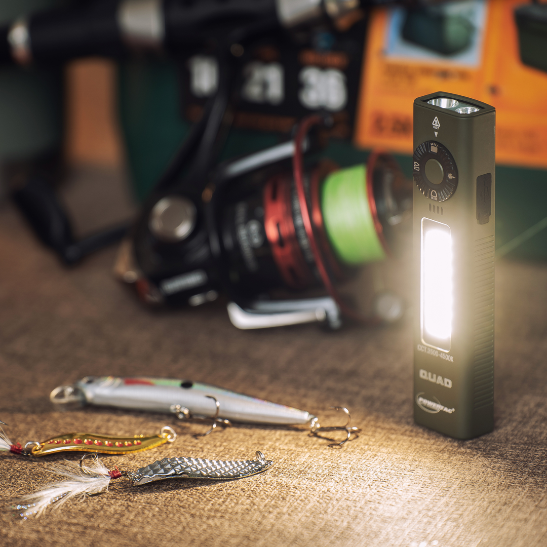 QUAD 4-in-1 Flashlight - 2000 Lumens Green Laser UV Warm Light