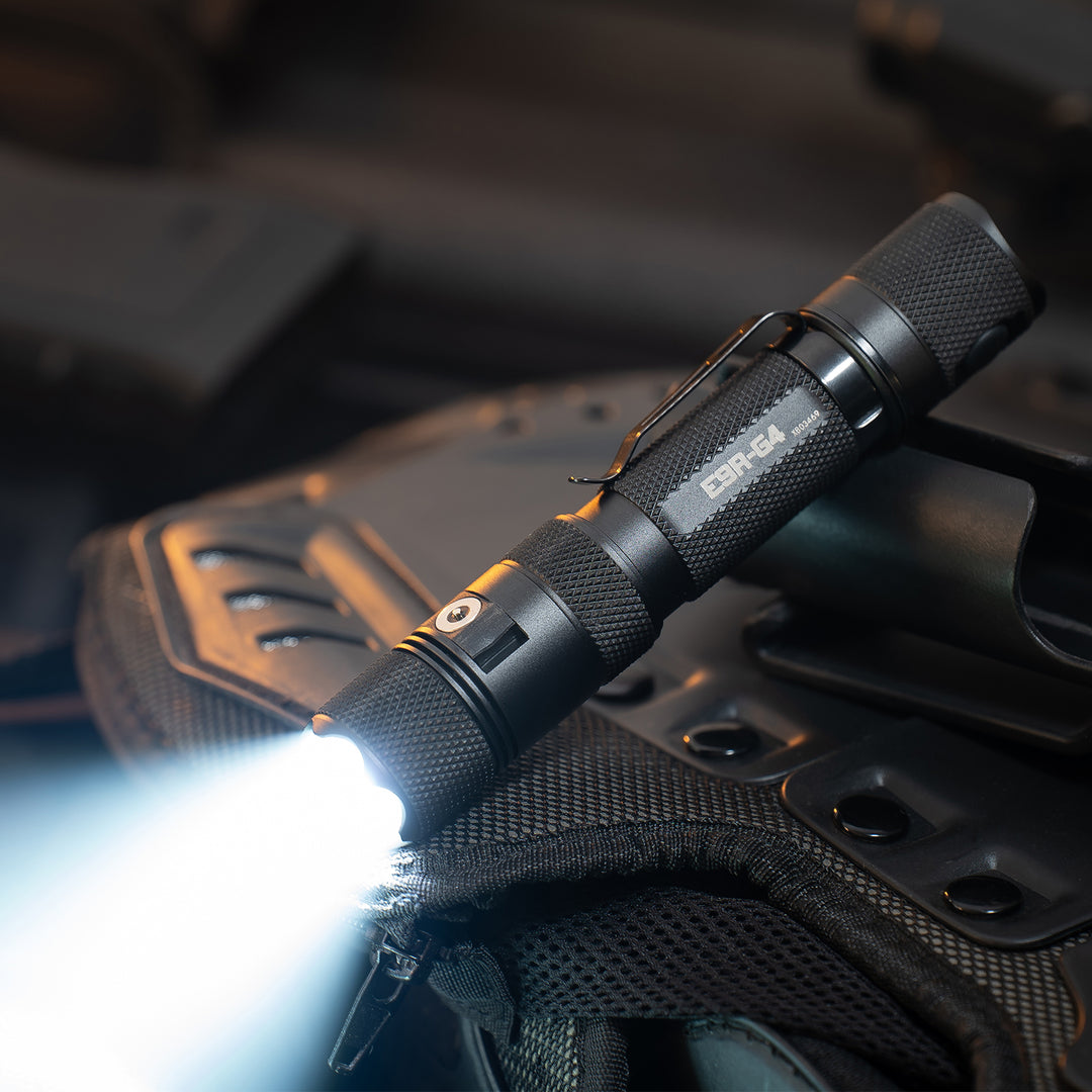 best rechargeable tactical edc police duty flashlight E9R GEN4