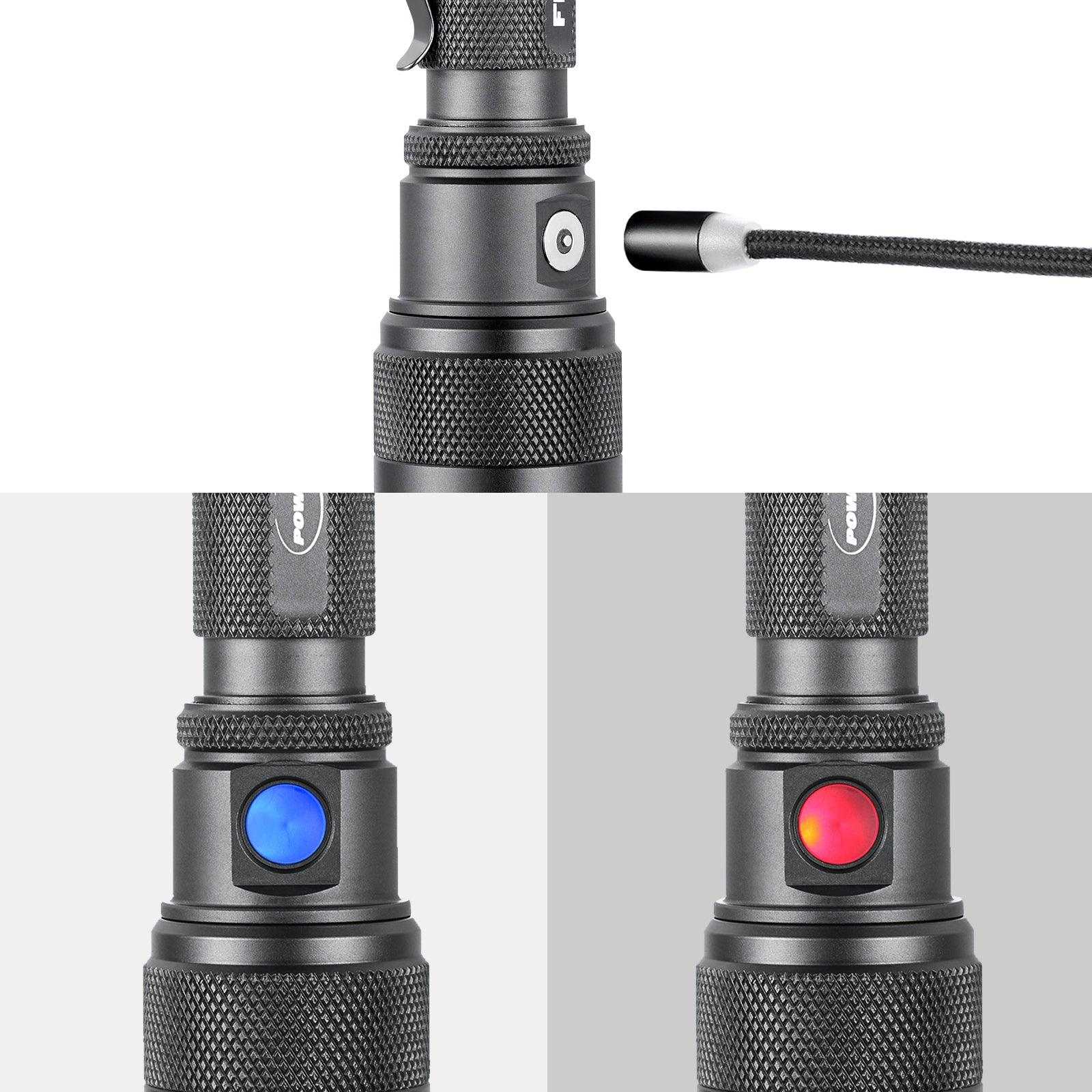 FlexBeam Tactical - 1200 Lumens 700M Zoom Hunting Flashlight