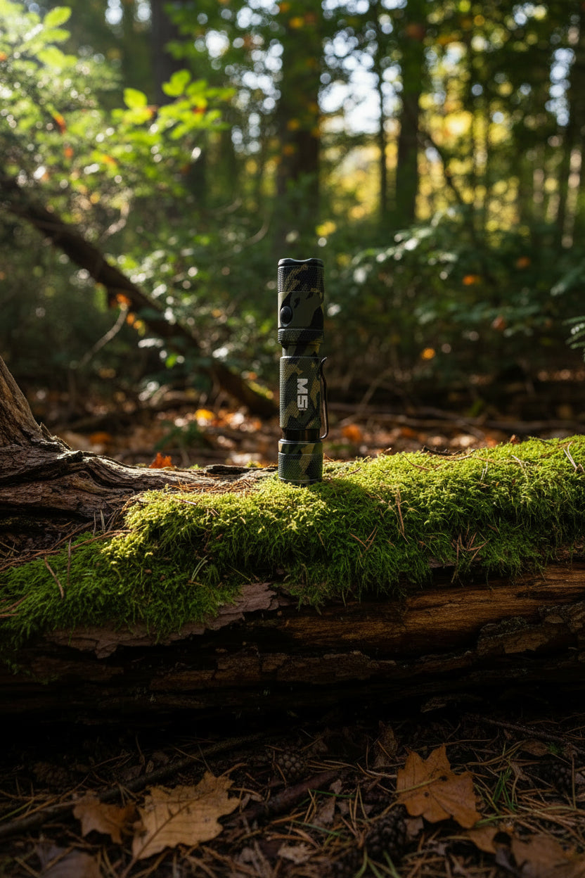 Powertac M5 Gen3 Tactical EDC Flashlight | 2030LM Super Bright | Auto-Magnetic Charge | IPX8 Waterproof &amp; 2M Drop Resistant | 1-Inch Picatinny Mount Compatible