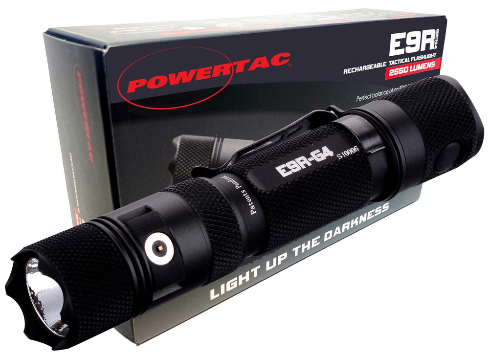 E9R GEN4 - 2,550 Lumen Tactical EDC Flashlight - Powertac