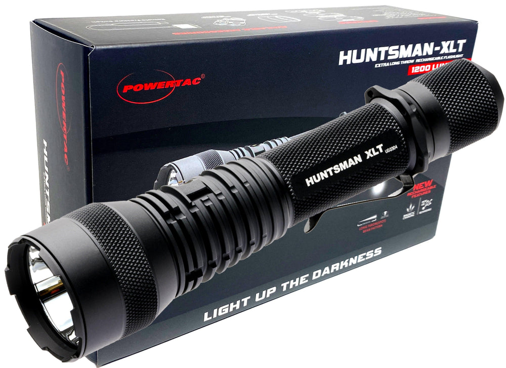 Huntsman XLT- 1,200 Lumen Long Throw Spot Light - Powertac