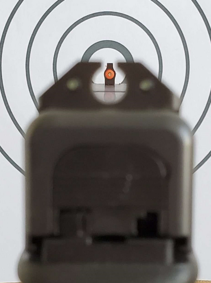 Mark Mini Pistol Light w/ NFA Tritium Night Sights Bundle w/ Chartreuse Inserts for Glock streamline and Walther PD380