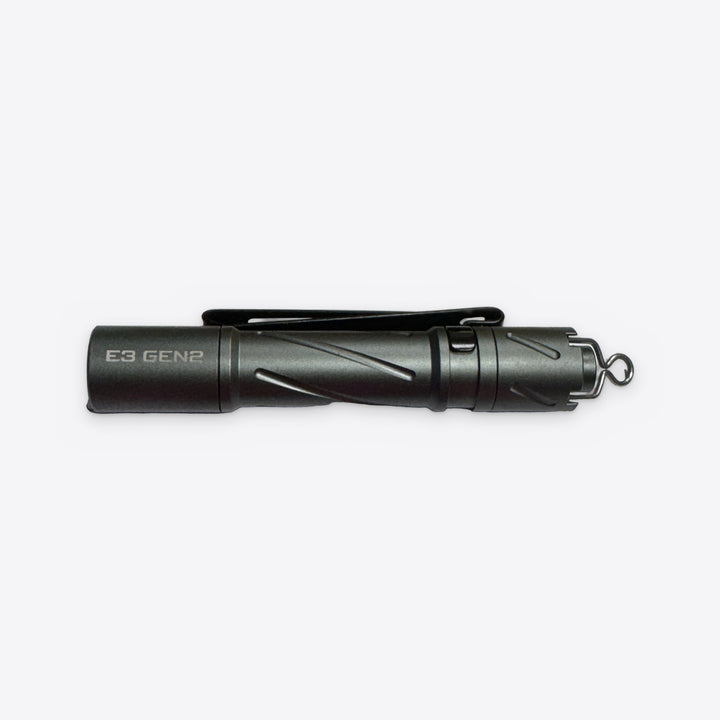 E3 GEN2 compact AAA flashlight in Grey