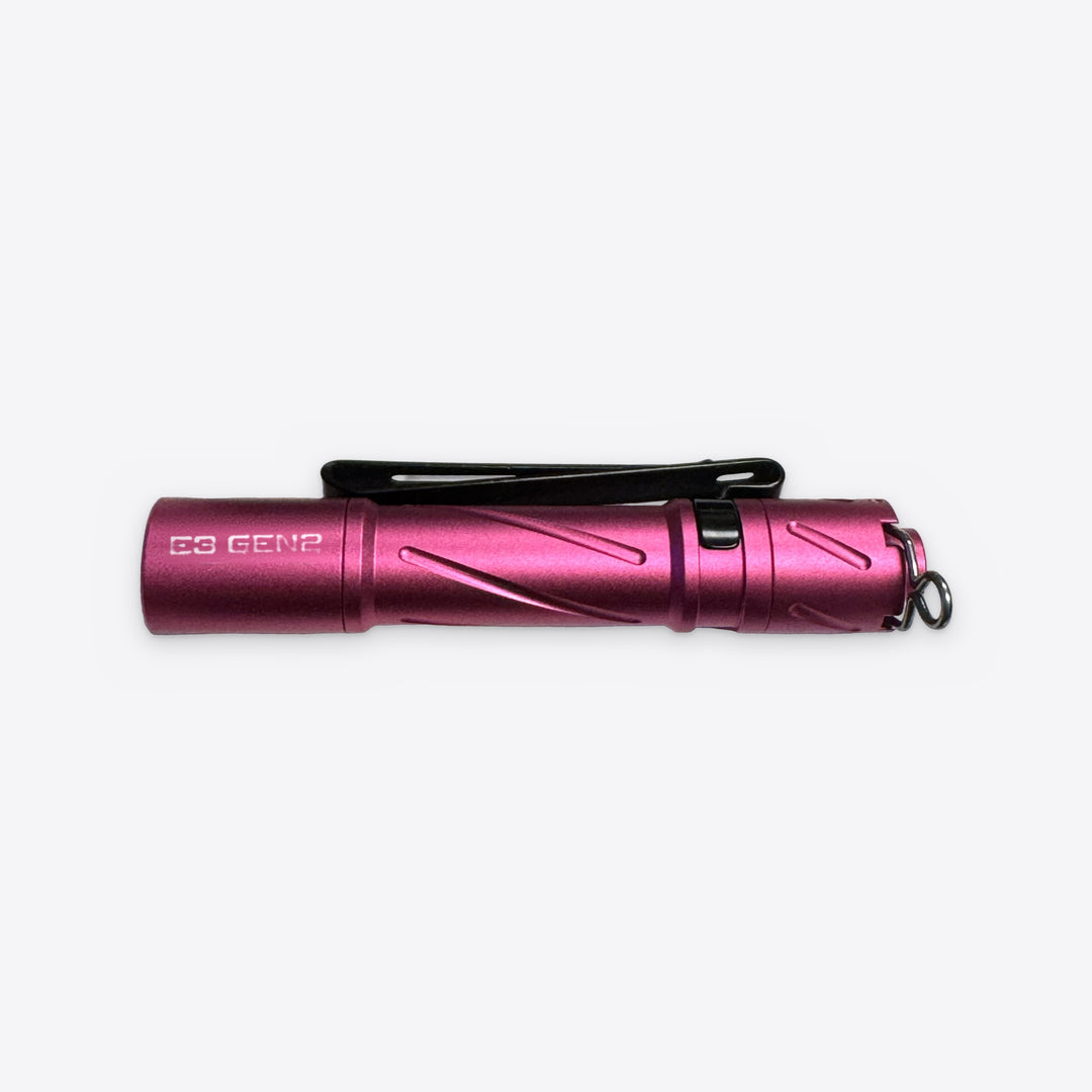 E3 GEN2 compact AAA flashlight in Pink